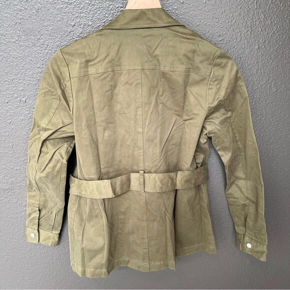 *missing two buttons* Revolve x SuperDown Trista Belted Jacket in Olive | Size S - Picture 9 of 12